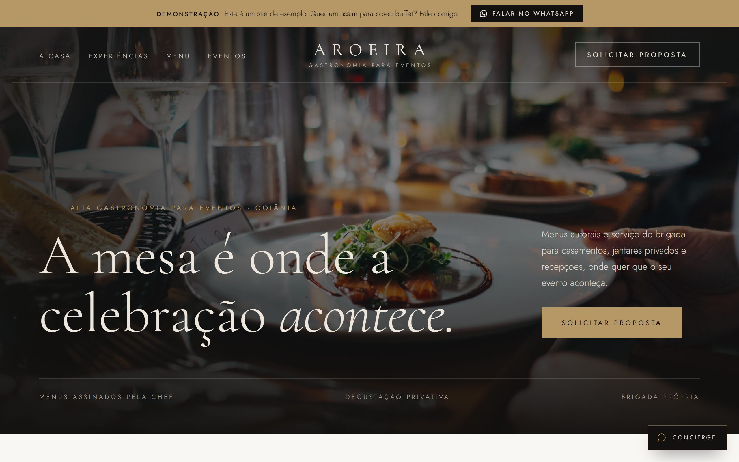 Conversão para buffets e eventos